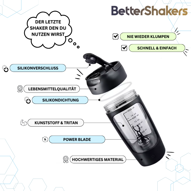 BetterShakers - Elektrischer Shaker Weiss